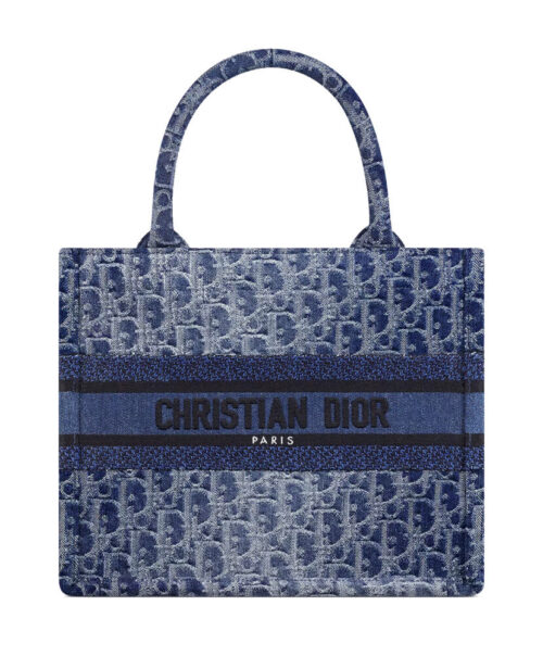 Christian Dior Small Dior Book Tote Blue